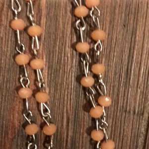 Beaded Blush Long Necklace